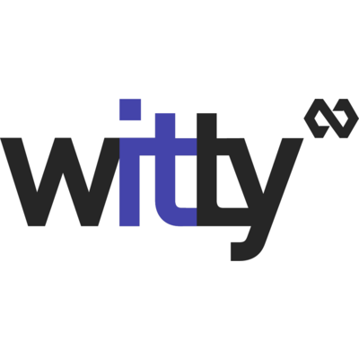 witty logo white